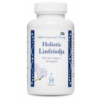 Linfröolja Holistic suplement diety zawierający ekologiczny olej lniany oraz naturalną witaminę E 180 kaps