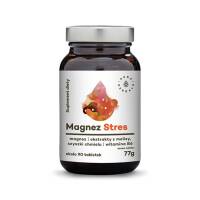 Magnez Stres Aura Herbals  cytrynian magnezu ekstrakt z melisy ekstrakt z szyszki chmielu  witamina B6 - 45 dziennych porcji