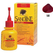 58 Mahoniowa Czerwień - Szampon koloryzujący SanoTint Reflex – zmywalna farba do włosów 80ml Rosso Mogano Mahogany Red