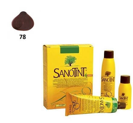 78 Mahoniowy Mahogany Sanotint Sensitive Light Naturalna Farba do włosów do trwałej koloryzacji 125ml