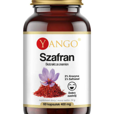 Szafran - ekstrakt ze znamion - 60 kaps.YANGO Crocus sativus