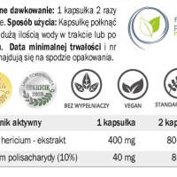 Hericium Soplówka YANGO ekstrakt 10% polisacharydów - 90 kaps. 