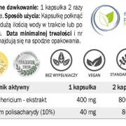 Hericium Soplówka YANGO ekstrakt 10% polisacharydów - 90 kaps. 