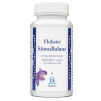 Holistic SömnBalans - Suplement diety - Prawidłowy sen aminokwasy: GABA i L-teanina, ekstrakty roślinne z ashwagandhy, szafranu
