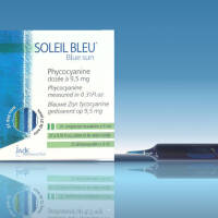  Soleil Bleu Fikocyjanina 9.5 mg Jade Recherche  Spirulina w płynie do picia 21 ampułek