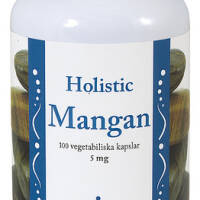Mangan biodostępny 5mg Holistic L-asparaginian manganu, cytrynian manganu 100 kaps