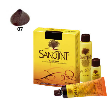 07 Ash Brown Sanotint Classic Naturalna farba do trwałej koloryzacji włosów bez amoniaku 125ml 7 Popielaty Brąz