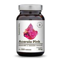 Acerola Pink 25% Malpighia Glabra - ekstrakt z owoców  Aceroli - tabletki (80g) Aura Herbals