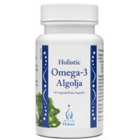 Holistic Omega-3 Algolja (DHA , EPA) w oleju z alg Schizochytrium 60 kapsułek