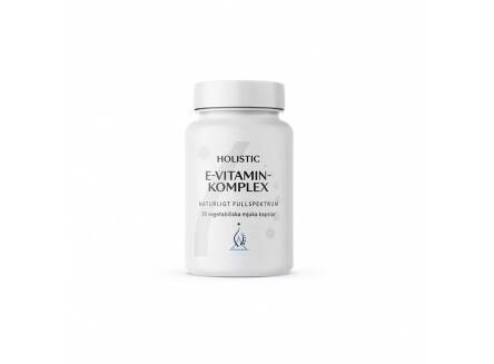 E-Vitamin Komplex HOLISTIC Witamina E 400IU pełne spektrum - tokoferole i tokotrienole 30 kaps