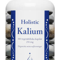 Potas 250mg Holistic Kalium jabłczan potasu, cytrynian potasu 100 kaps