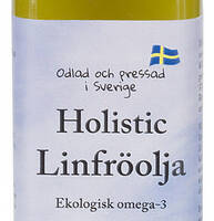 Ekologiczny olej lniany tłoczony na zimno źródło Omega-3 Holistic 250ml