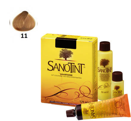 11  Honey Blonde Sanotint Classic Naturalna farba do trwałej koloryzacji włosów bez amoniaku miodowy blond 125ml