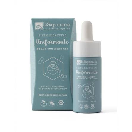 Bioaktywne naturalne serum rozjaśniające i wyrównujące koloryt skóry Uniformante LaSaponaria 15ml