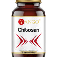 Chitosan - 90 kapsułek YANGO wparcie prawidłowego poziomu cholesterolu