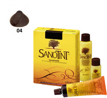 04 Light Brown Sanotint Classic Naturalna farba do trwałej koloryzacji włosów bez amoniaku 125ml Jasny Brąz 4