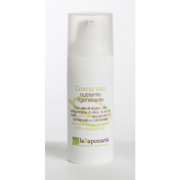 Naturalny arganowy regenerująco-odżywczy krem do twarzy La Saponaria 50ml Naturalny arganowy regenerująco-odżywczy krem do twarzy La Saponaria 50ml