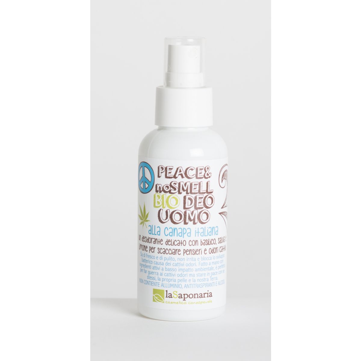 Naturalny Bio Dezodorant bez aluminium Peace NoSmell La Saponaria 100ml Naturalny Bio Dezodorant bez aluminium Peace NoSmell La Saponaria 100ml