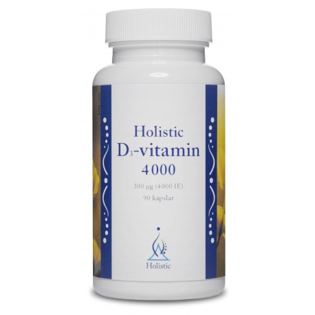 D-vitamin 100 µg (4000 IU) Holistic NATURALNA WITAMINA D3 CHOLEKALCYFEROL 90 kaps. D-vitamin 100 µg (4000 IU) Holistic NATURALNA WITAMINA D3 CHOLEKALCYFEROL 90 kaps.