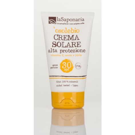 Naturalny Krem do opalania SPF 30 - O sole BIO La Saponaria 125ml Naturalny Krem do opalania SPF 30 - O sole BIO La Saponaria 125ml